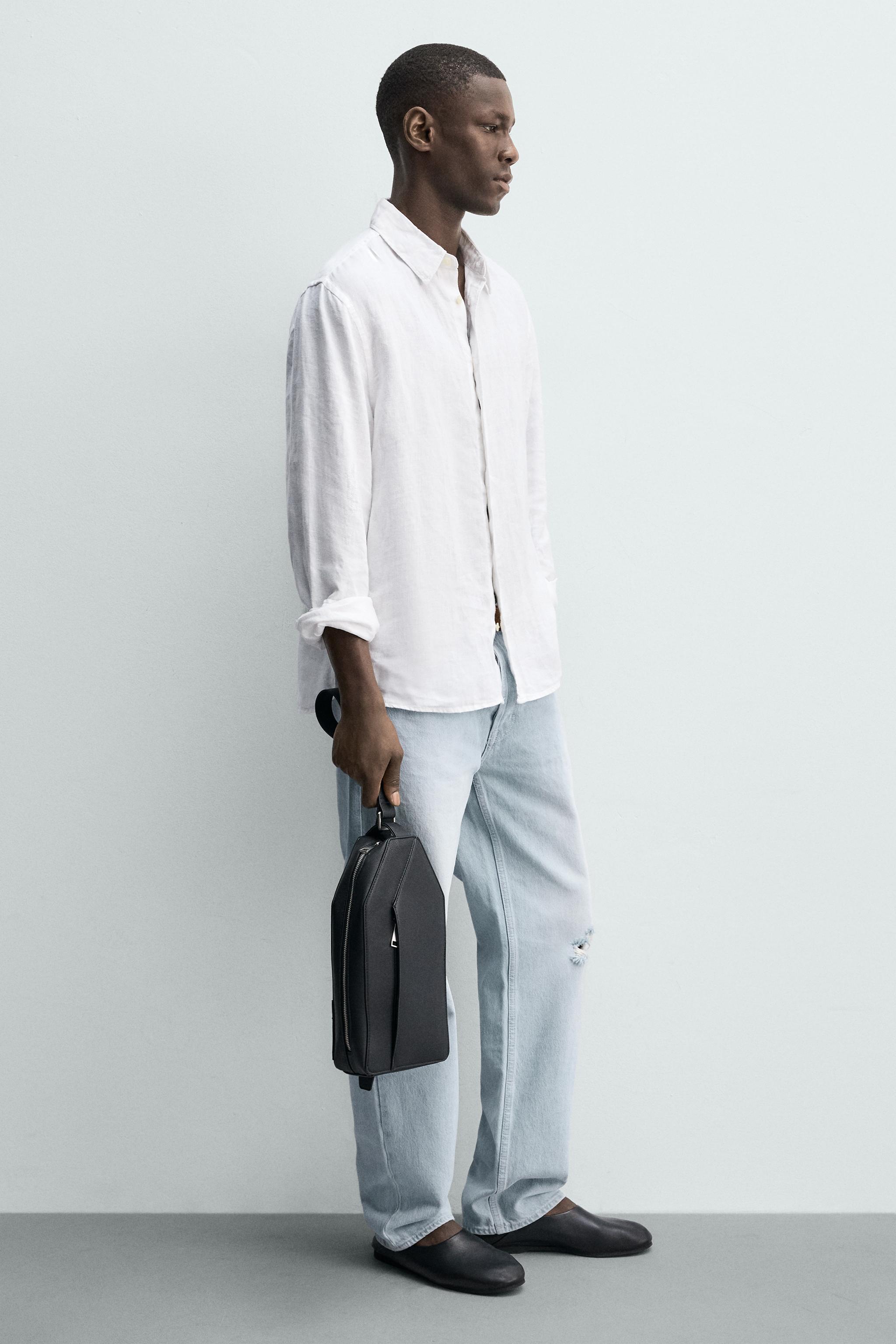 VERTICAL TEXTURED CROSSBODY BAG